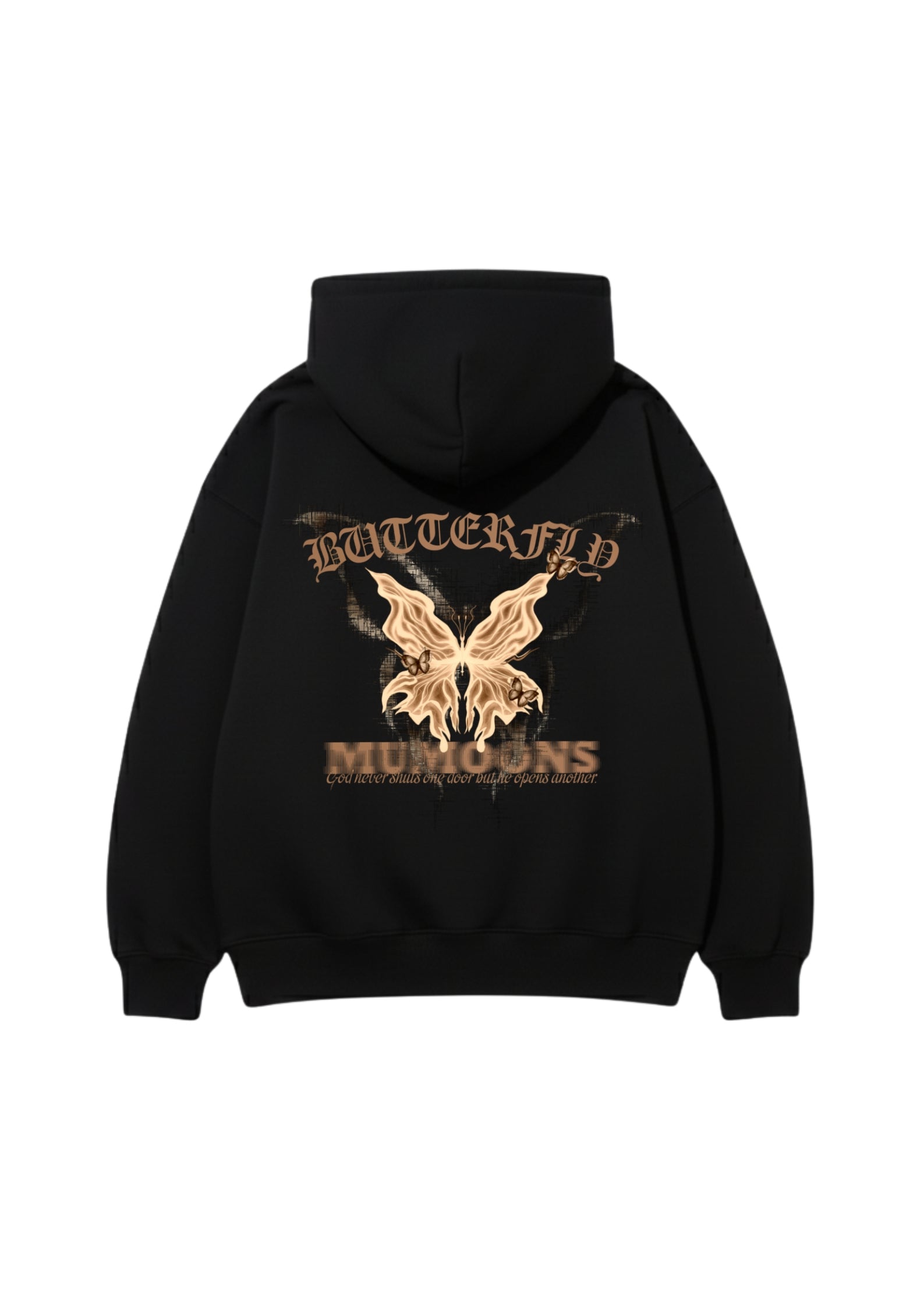 Oversized Unisex Butterfly Hoodie – Premium 400 GSM Heavyweight Cotton