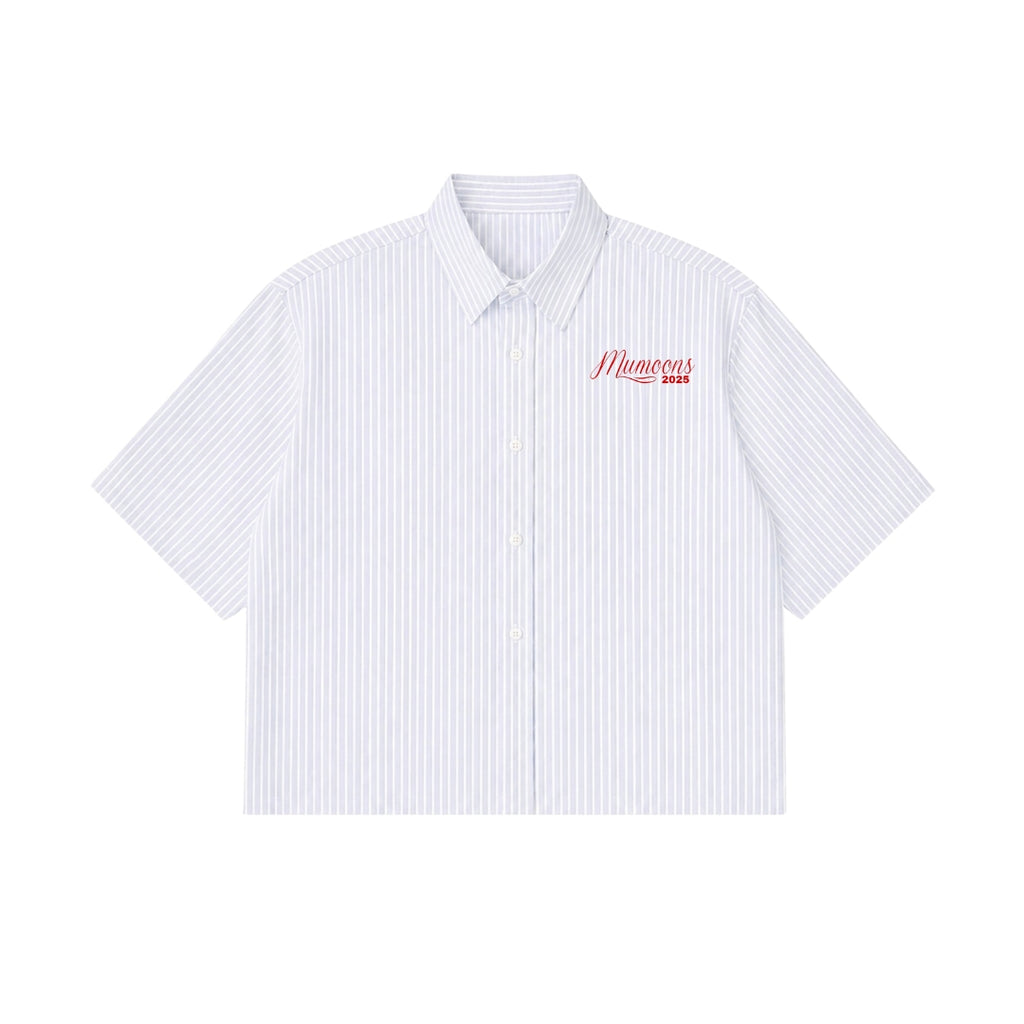 BLUE STRIPED MUMOONS ORIGNAL PRINT