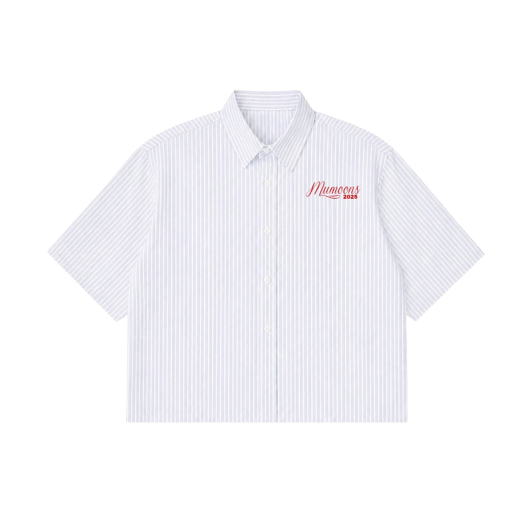 BLUE STRIPED MUMOONS ORIGNAL PRINT