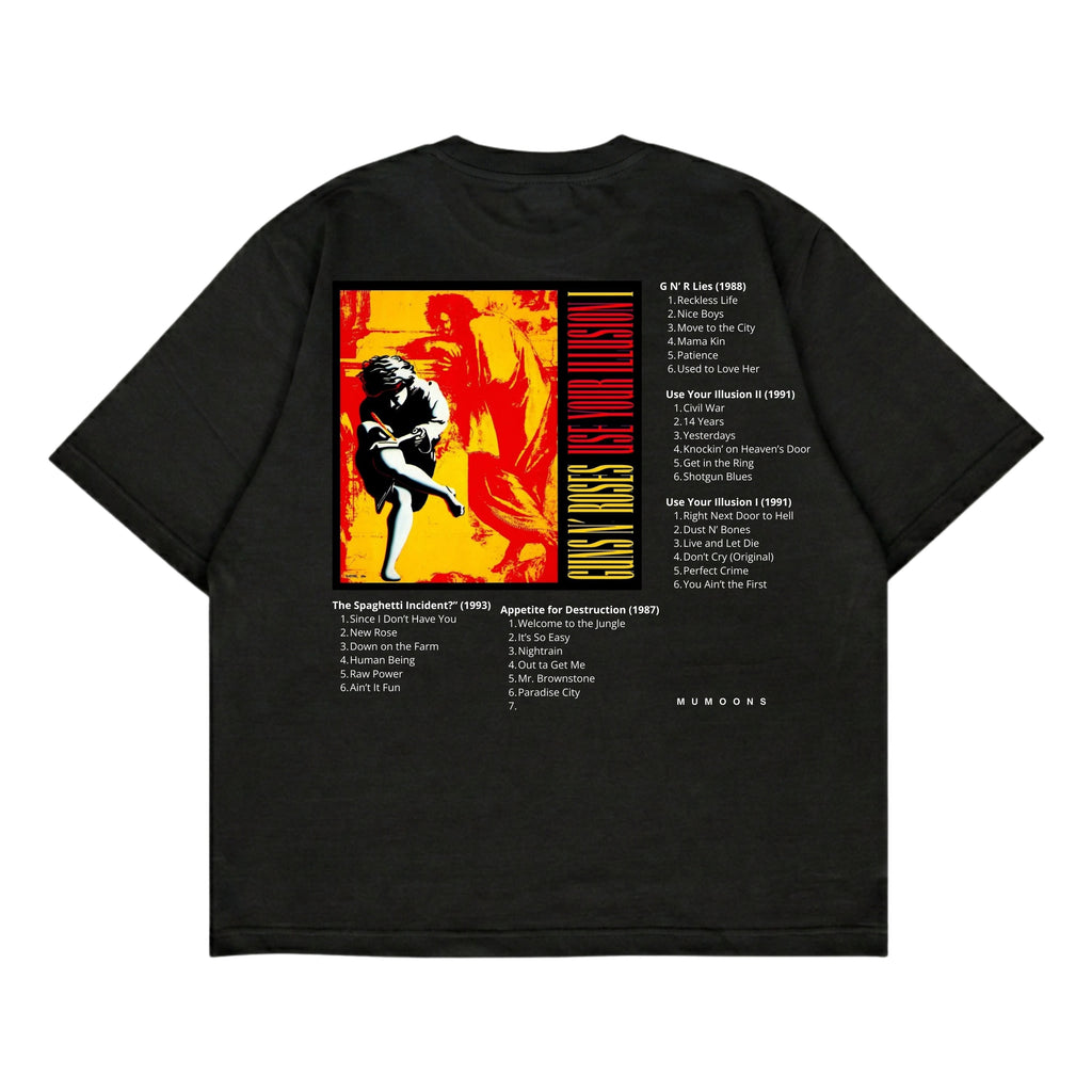 Guns N’ Roses Unisex Heavyweight BLACK
