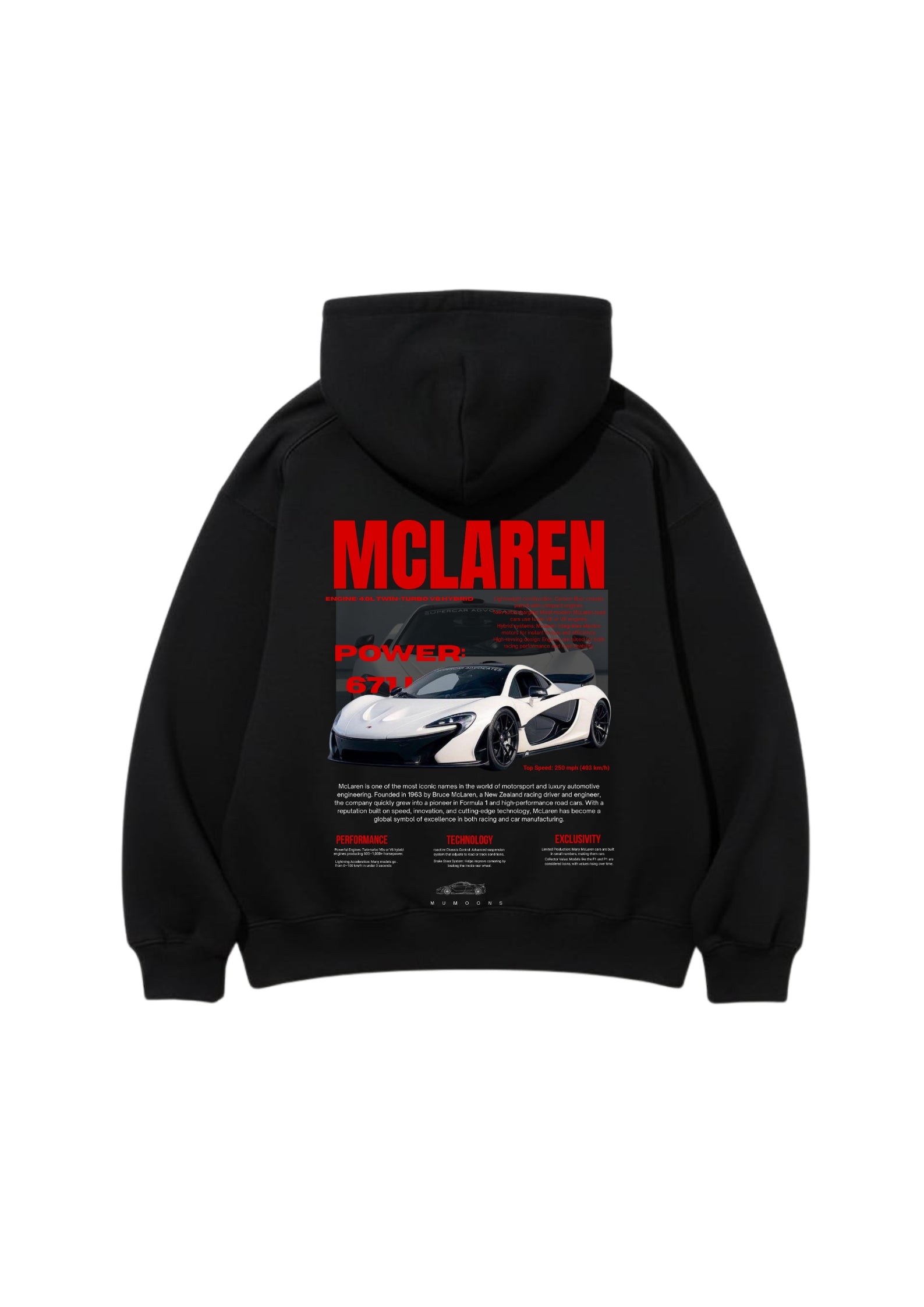 McLaren Velocity Hoodie 400GSM UNISEX