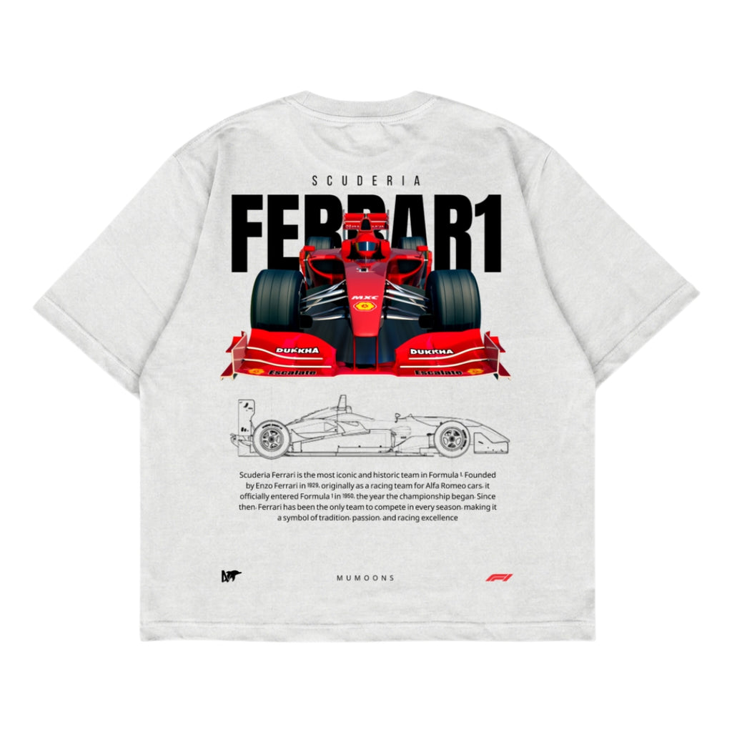 Ferrari F1 Graphic oversized tee