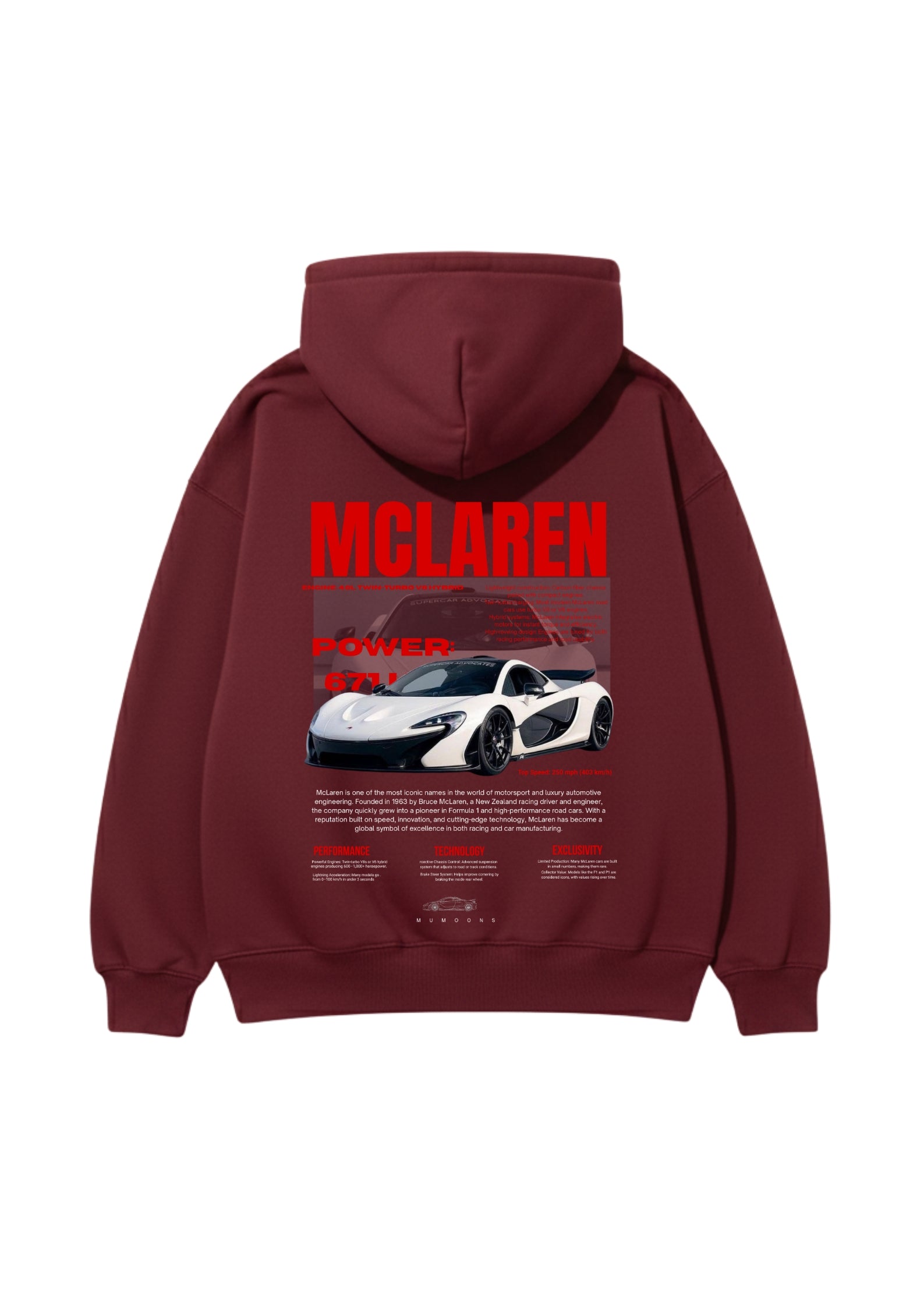 McLaren Velocity Hoodie 400GSM UNISEX