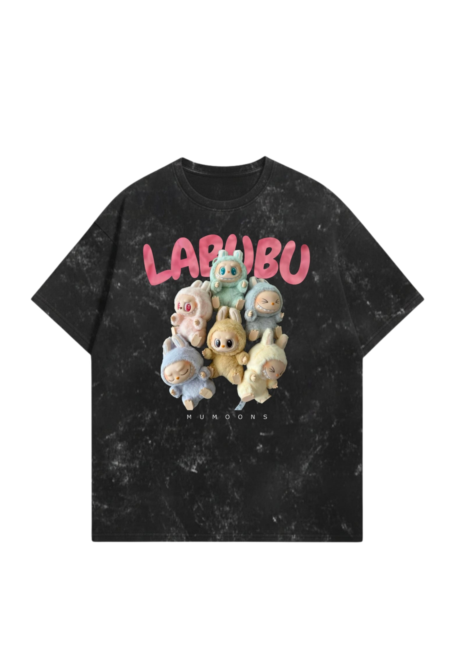 LABUBU Oversized Acid-Washed Tee