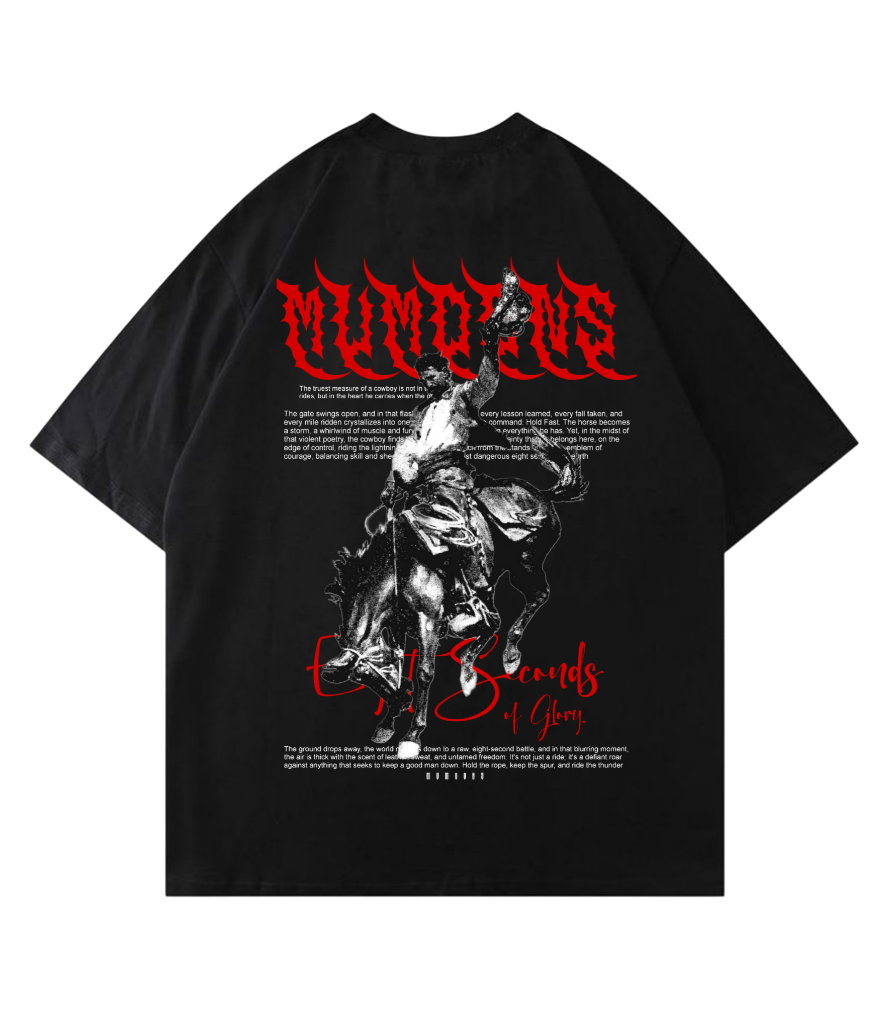 Cowboy Oversized Unisex Tee – Premium 260 GSM Heavyweight Cotton