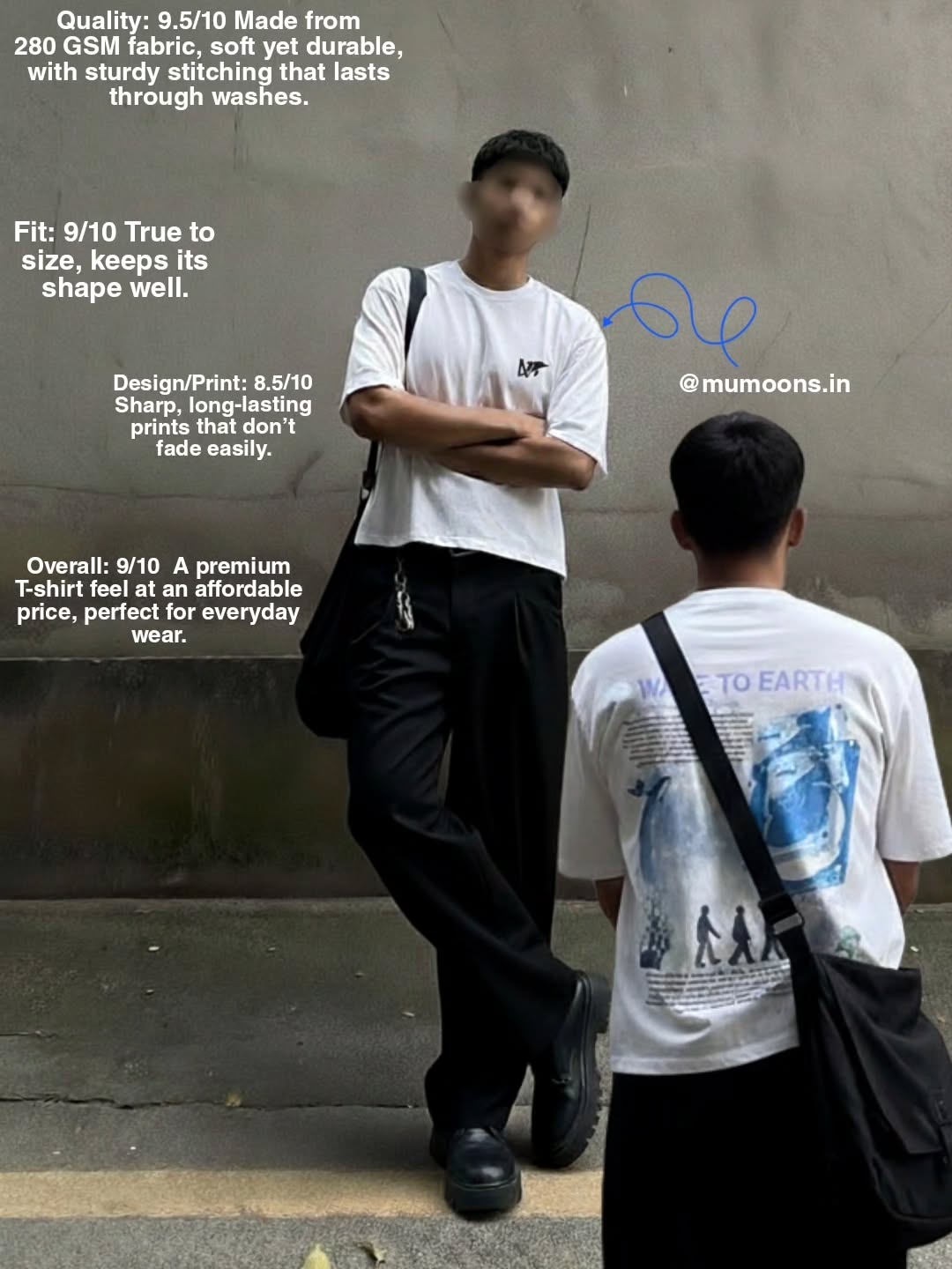 Wave to Earth Premium 280GSM Oversized Tee