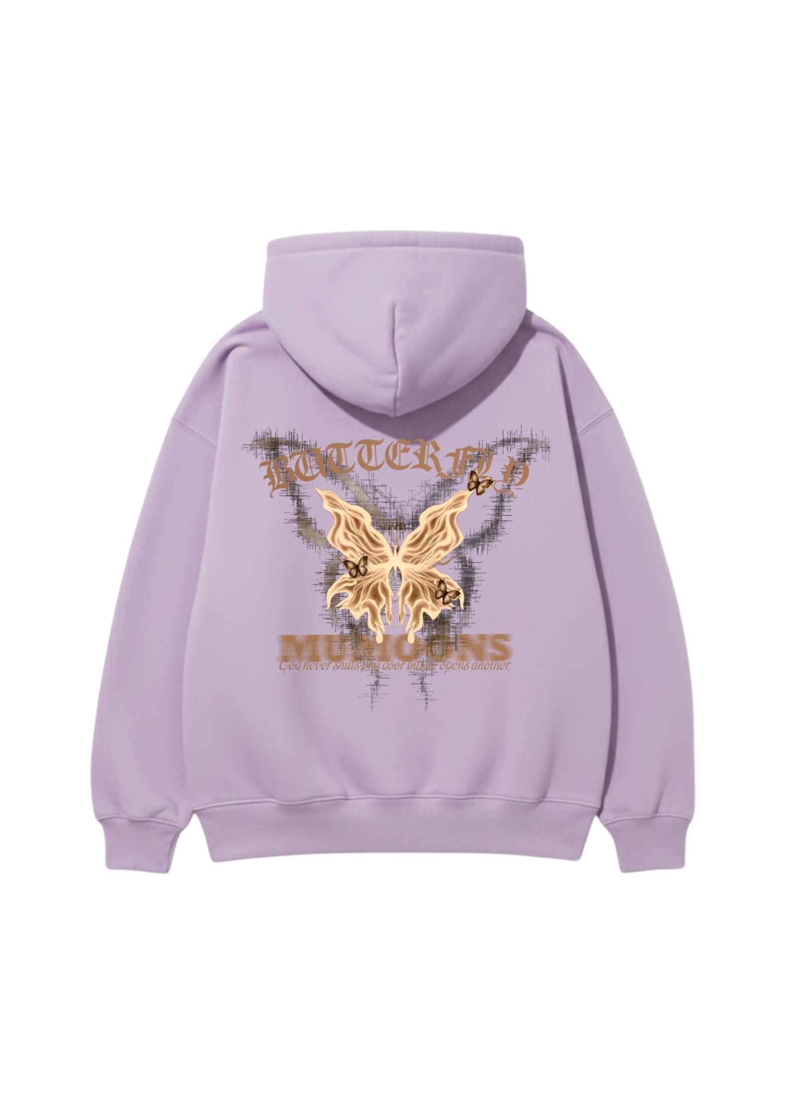 Oversized Unisex Butterfly Hoodie – Premium 400 GSM Heavyweight Cotton