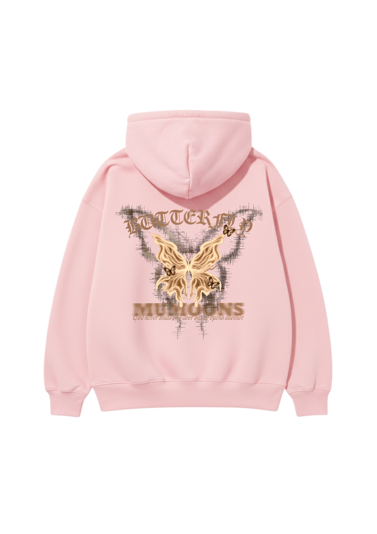 Oversized Unisex Butterfly Hoodie – Premium 400 GSM Heavyweight Cotton